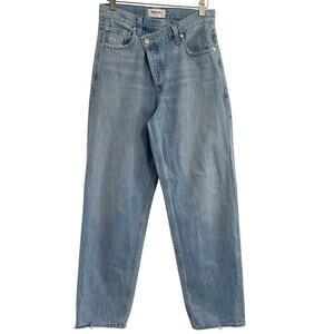 AGOLDE Criss Cross Upsized Jeans in Suburbia - Size 24 Minimal Casual